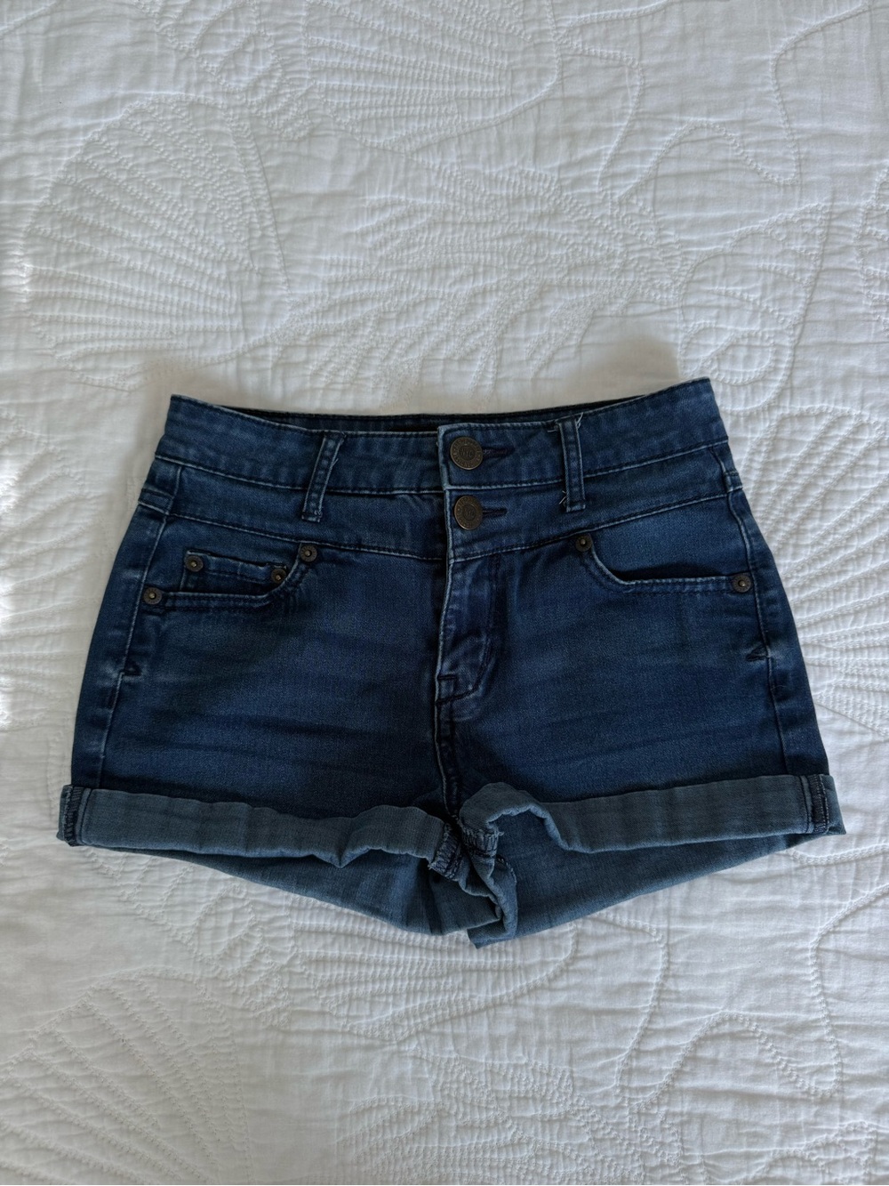 Aeropostale High Rise Shorty Jean Shorts